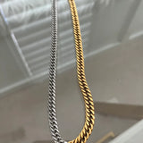 SHINY TWO TONE NECKLACE