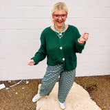 Oddi Hunter Green Long Sleeve Cardigan