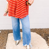 AnnieWear Distressed Straight Jean