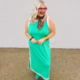 Entro Azalea Green Dress