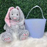 Easter Basket: Blue Gingham