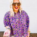 Plum Floral Blouse
