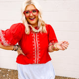 Oddi Red Temtations Top