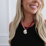 PINK SEASHELL NECKLACE