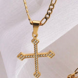 DIAMOND CROSS NECKLACE