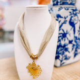 Hart Design Gold Heart Mesh Necklace