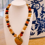 Hart Designs Neutral Multi Heart Chunky Necklace