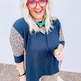 Stylive Black/Leopard Top