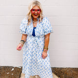 Entro Blue Widflowers Dress