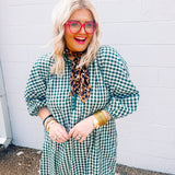 Plaid Pickens Mini Dress