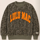 LULU MAC x MOSSY OAK Bottomland Orange Logo Crew