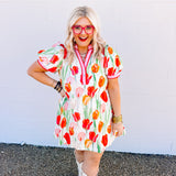 Entro Tulip Fields Red Dress