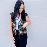 Leopard Bow Vest