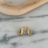 TWO TONED SARAH EARRING