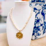 Hart Designs Mallard Duck Cream Beaded Necklace
