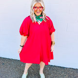 Mixed Signals Dress - Red