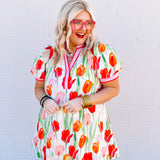 Entro Tulip Fields Red Dress