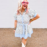 Entro Morning Glory Blue Dress