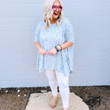 Oddi Sharkbite Top in Light Grey