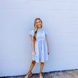 Baby in Blue Lace Dress