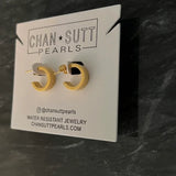 SMALL TRENDY THICK GOLD HOOPS