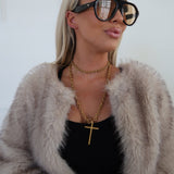 WRAP AROUND CROSS NECKLACE