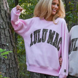 LULU MAC x MOSSY OAK Pink Camo Crew
