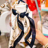 Silk Scarves: Neutral Belts/Chains