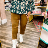 YMI Almond Hyperstretch Straight Leg Cargo Pant