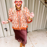 Round Top Lace Floral Top