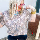 Dark Camo Oversized Tee