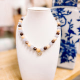 Hart Designs: Blue Stella Crystal Charm Beaded Necklace