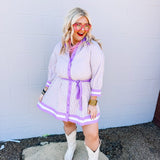 Entro Miss Lavender Stripe Dress