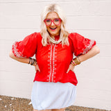 Oddi Red Temtations Top