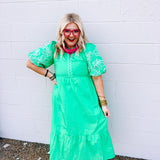 Jodifl Green Meadows Midi Dress