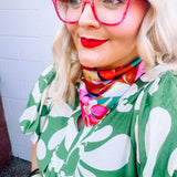 Silk Scarves - Pink Multi
