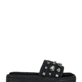 Baste Black Flatform Sandal