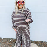 Stripe It Up Pants - Brown Hues