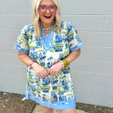 Blue Villa Dress
