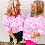 Haptics Pink Chinoiserie Printed Top