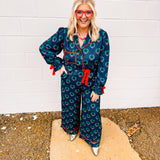 Oddi Pink/White Bow Time PJ Pant