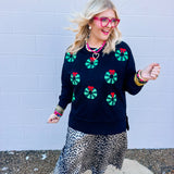 Oddi Christmas Wreath LeeLee Pullover