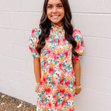 Coral Bloom Dress