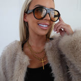 WRAP AROUND CROSS NECKLACE