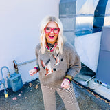 Bailey Rose Mocha Flying Duck Sweater