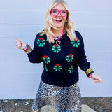 Oddi Christmas Wreath LeeLee Pullover