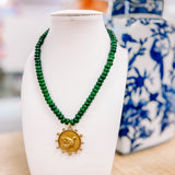 Hart Designs Mallard Duck Olive Beaded Necklace