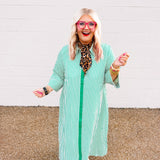 Entro Master's Stripe Green Dress