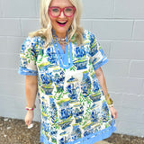 Blue Villa Dress