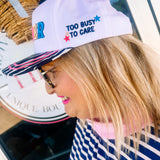 MOTHER Zebra Trucker Hat (To Busy to Care)